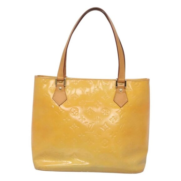 LOUIS VUITTON Monogram Vernis Houston Hand Bag Gris - Picture 2 of 16